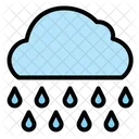 Heavy Rain Rain Cloud Icon