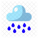 Heavy Rain Rain Weather Icon