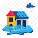 Heavy Rain Heavy Downpour Bad Weather Icon