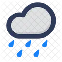 Heavy Rainy Raining Cloud Icon