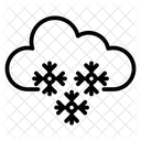 Heavy Snow Snowfall Winter Weather Icon
