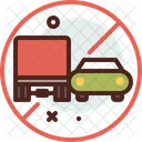 Heavy Vehicle Do Not Overtake Dont Overtaking Ovetake Icon