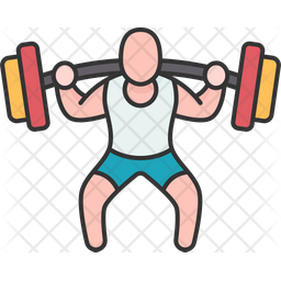 Heavyweight Icon - Download in Colored Outline Style