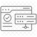 Hebergement Thinline Icon Icône