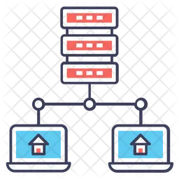 Hébergement de données  Icône