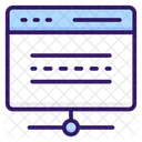 Web Hebergement Internet Icône