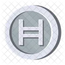 Hedera Silver Cryptocurrency Crypto Icon