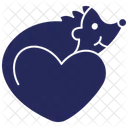 Hedgehog Animal Glyph Icon