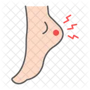 Heel Pain Foot Icon