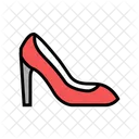 Woman Shoe Color Icon