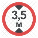 Height Limit Sign  Icon