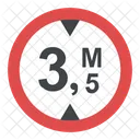 Height Limit Sign  Icon