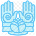 Heilende Hand Entspannung Massage Symbol