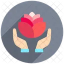 Heilende Hand Entspannung Massage Symbol