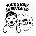 Geheimnis Ausgeplaudert Enthullt Sarkastisch Icon