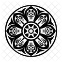 Heiliges Rad Spirituell Cherokee Symbol