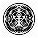 Heiliges Symbol Heide Wicca Symbol