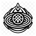 Heiliges Wasser Heide Wicca Symbol