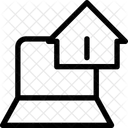 Zuhause Laptop Internet Symbol