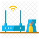 WLAN zuhause  Symbol