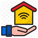 WLAN Zu Hause Smart Home Zuhause Symbol