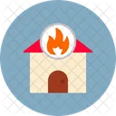 Hausbrand Unfall Alarm Icon