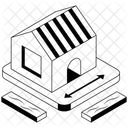 Hausvermessung Hausgrosse Eigentum Symbol