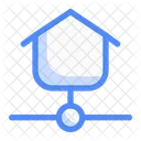 Heimnetzwerk Heim Netzwerk Symbol