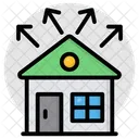 Heimnetzwerk Hausnetzwerk Grundstucksnetzwerk Symbol