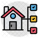 Heimnetzwerk Hausnetzwerk Grundstucksnetzwerk Symbol