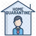 Heimquarantane Quarantane Zuhause Symbol