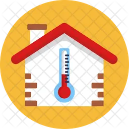 Temperatur zu Hause  Symbol