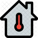 Temperatur zu Hause  Symbol