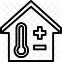 Temperatur zu Hause  Symbol