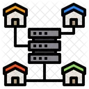 Zuhause Netzwerk Server Symbol