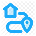 Route Adresse Richtung Icon