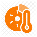 Temperatur Bremsscheibe Einfach Symbol