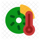 Temperatur Bremsscheibe Einfach Symbol