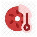 Temperatur Bremsscheibe Einfach Symbol