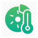 Temperatur Bremsscheibe Einfach Symbol