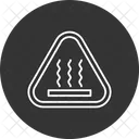 Heiße Oberfläche  Symbol