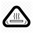 Heisse Oberflache Sicherheit Schutz Symbol