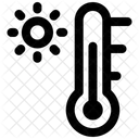 Sonne Temperatur Thermometer Symbol
