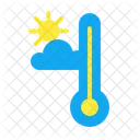 Temperatur Sonne Klima Heiss Gemassigt Eiskalte Temperatur Temperatur Symbol