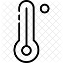 Heisse Temperatur Temperatur Thermometer Symbol