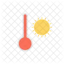 Heiss Sonne Temperatur Symbol