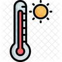 Heisse Temperatur Temperatur Thermometer Symbol