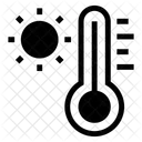 Sonne Temperatur Thermometer Symbol