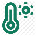 Heisse Temperatur Temperatur Thermometer Symbol