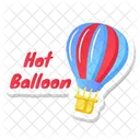 Heißer Ballon  Symbol